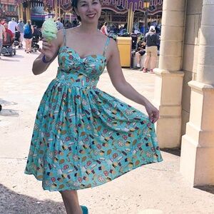 Unique Vintage Theme Park Snacks dress